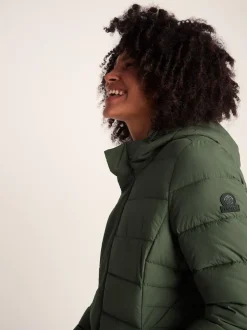 Tog 24 Green Womens Kirkham Padded Long Parka