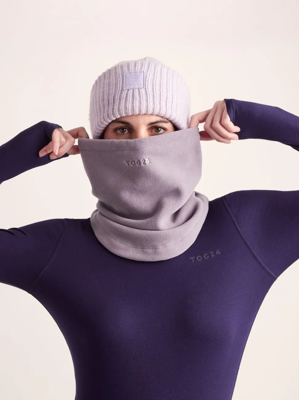 Tog 24 Purple Hurton Snow Tube Scarf