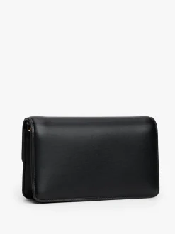 Tommy Hilfiger Black Heritage Monogram Plaque Clutch