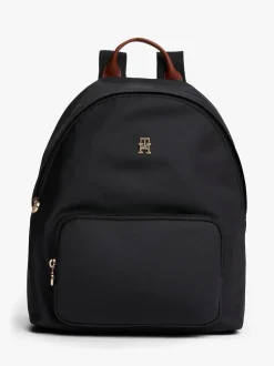 Tommy Hilfiger Black/White Dome Backpack