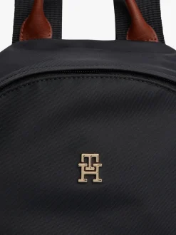 Tommy Hilfiger Black/White Dome Backpack