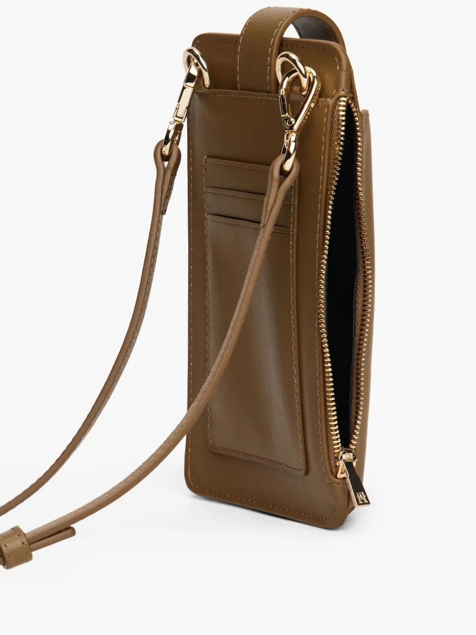 Tommy Hilfiger Brown Hilfiger Icon Monogram Phone Pouch