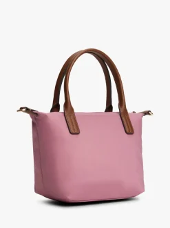 Tommy Hilfiger Pink Webbing Crossbody Tote Bag