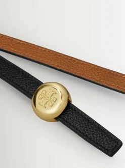 Tory Burch Black Romy Reversible Belt