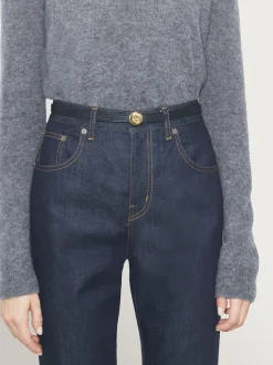Tory Burch Black Romy Reversible Belt