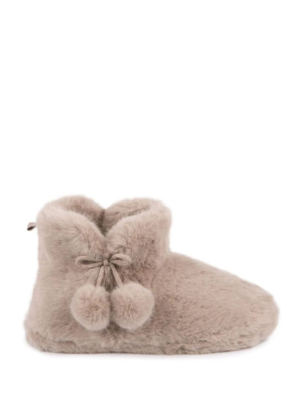 Totes Cream Toasties Ladies Faux Fur Boot Slippers