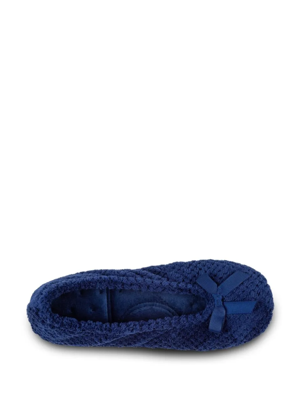 Totes Navy Isotoner Popcorn Slippers