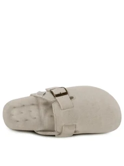 Totes Nude Isotoner Felt Clogs With Ultra Comfort Foam & Pillowstep