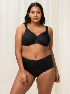 Triumph Black Wired True Shape Sensation Minimizer Bra