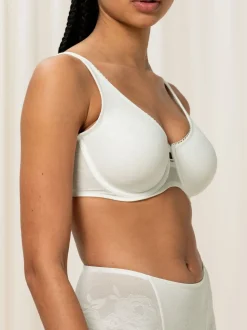 Triumph White Wild Rose Sensation - Wired Minimizer Bra