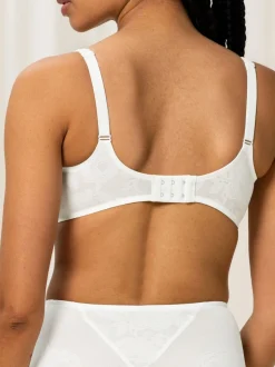 Triumph White Wild Rose Sensation - Wired Minimizer Bra
