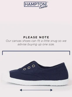 Trotters London White Adult Plum Canvas Shoes