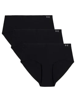 Under Armour Black No Show Pure Stretch Hipster Printed Knickers 3 Pack