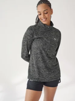 Under Armour Black Tech Twist 1/2 Zip Sweatshirt