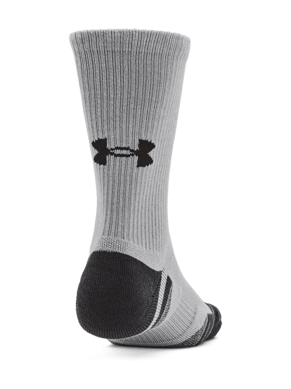 Under Armour Grey Crew Performance Tech Crew Socks 3 Pack