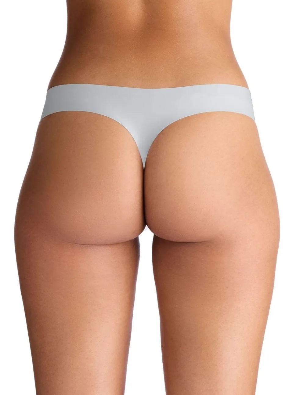 Under Armour Grey No Show Pure Stretch Thongs 3 Pack