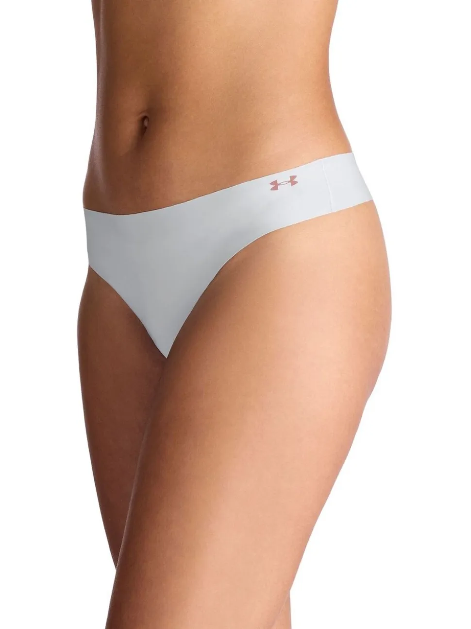 Under Armour Grey No Show Pure Stretch Thongs 3 Pack