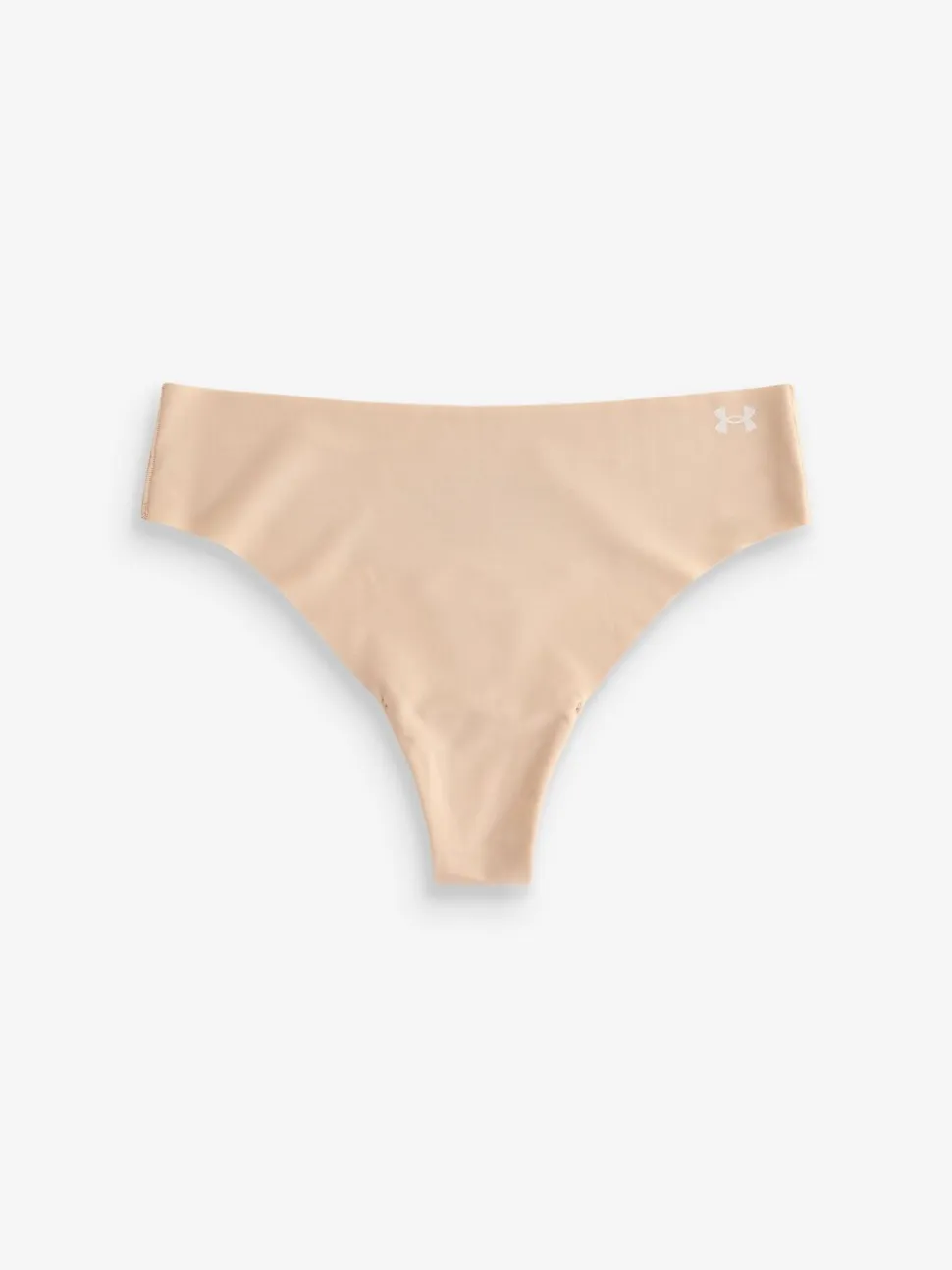 Under Armour Light Brown No Show Pure Stretch Thongs 3 Pack