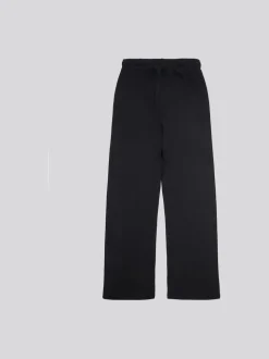 U.S. Polo Assn. Black Womens Double Horsemen Wide Leg Joggers