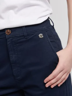 U.S. Polo Assn. Blue Classic Womens Chino Shorts