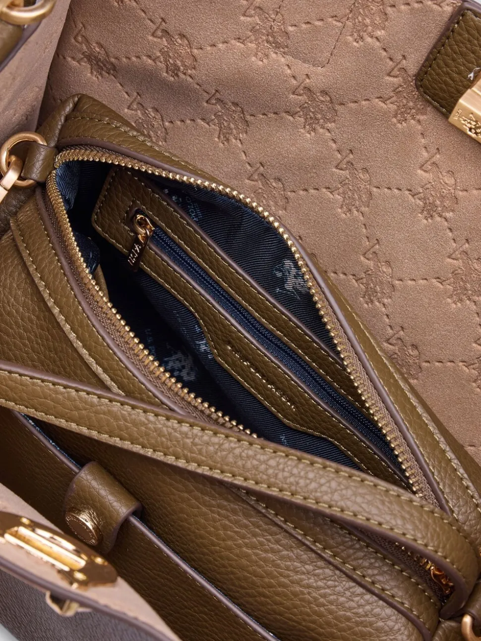 U.S. Polo Assn. Brown Middleton D. Handle w/ Ex PU Bag
