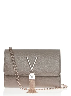 Valentino Bags Taupe Cross-Body Divina Tassel Bag