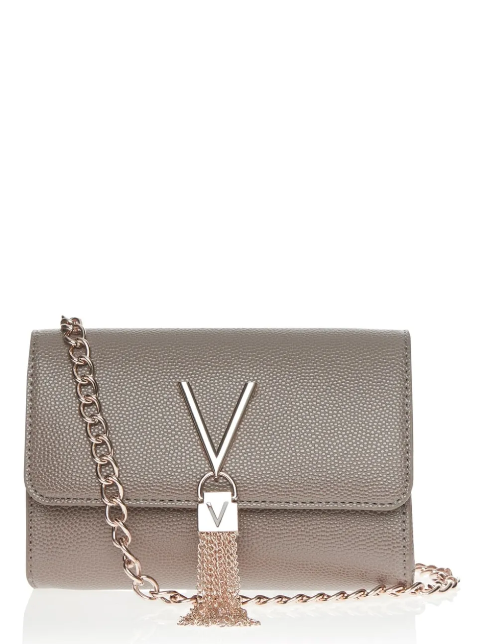 Valentino Bags Taupe Cross-Body Divina Tassel Bag
