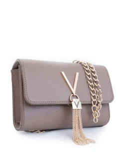 Valentino Bags Taupe Cross-Body Divina Tassel Bag