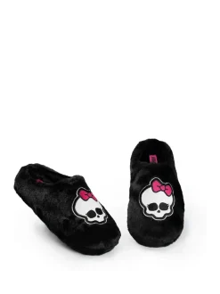 Vanilla Underground Black Monster High Mule Slippers