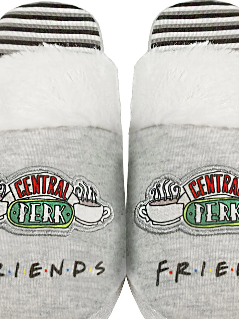Vanilla Underground Grey Friends Womens Winter Mule Slippers