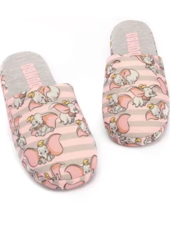 Vanilla Underground Grey Dumbo Womens Winter Mule Slippers