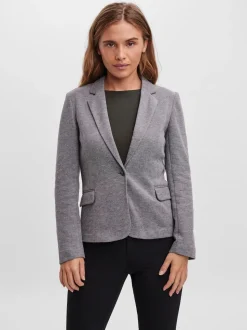 VERO MODA Grey Fitted Blazer