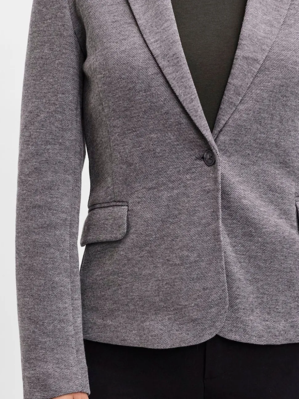 VERO MODA Grey Fitted Blazer