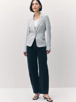 VERO MODA Light Grey Fitted Blazer