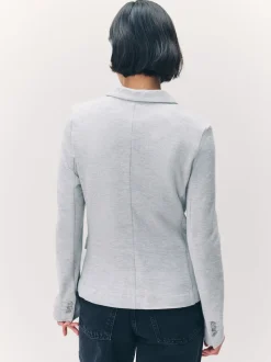 VERO MODA Light Grey Fitted Blazer