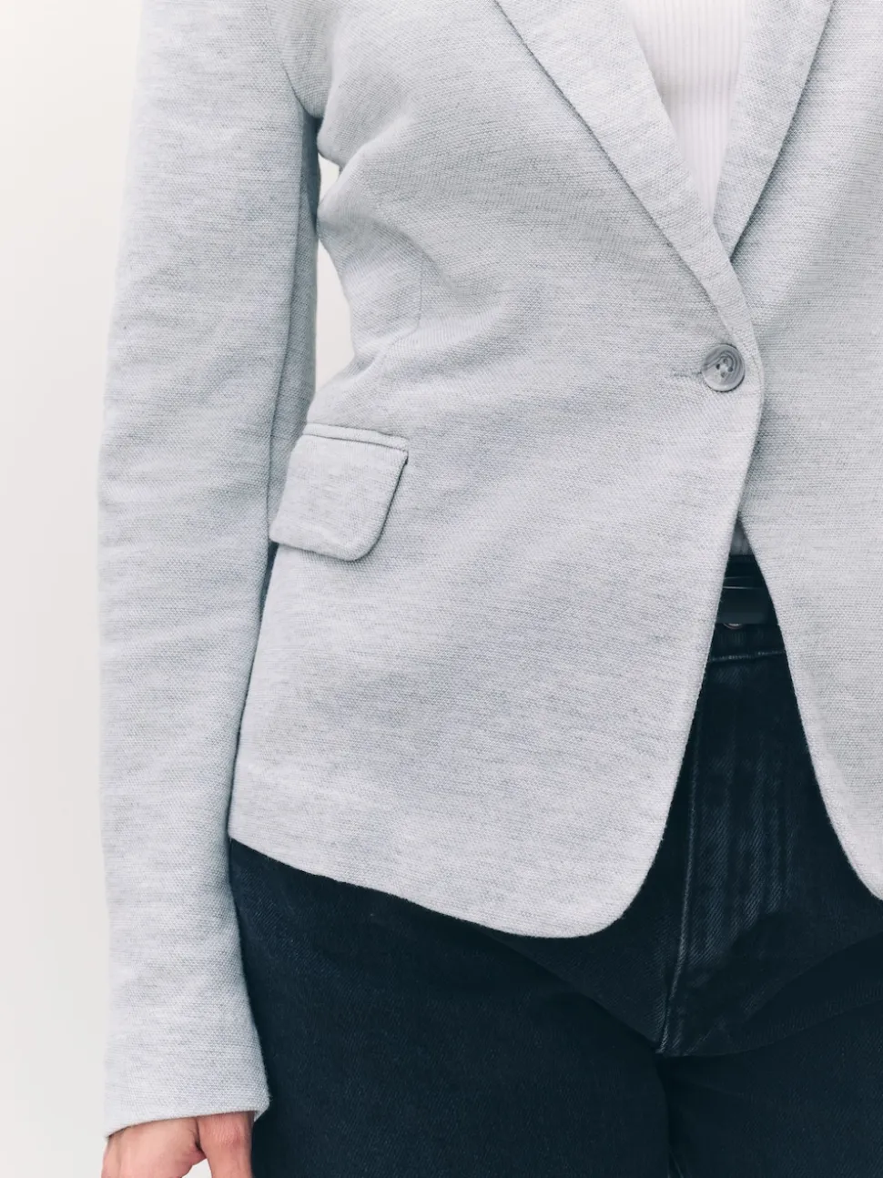 VERO MODA Light Grey Fitted Blazer