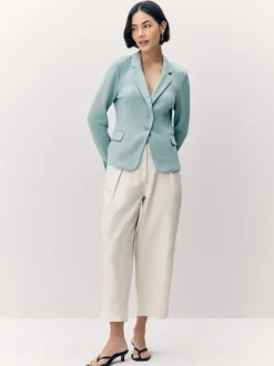 VERO MODA Light Teal Fitted Blazer