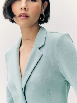 VERO MODA Light Teal Fitted Blazer