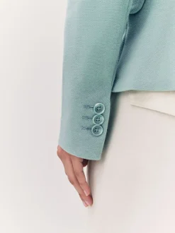 VERO MODA Light Teal Fitted Blazer