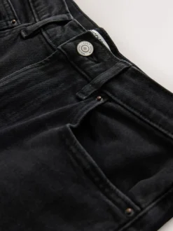 Washed Black Mom Comfort Stretch Column Jeans