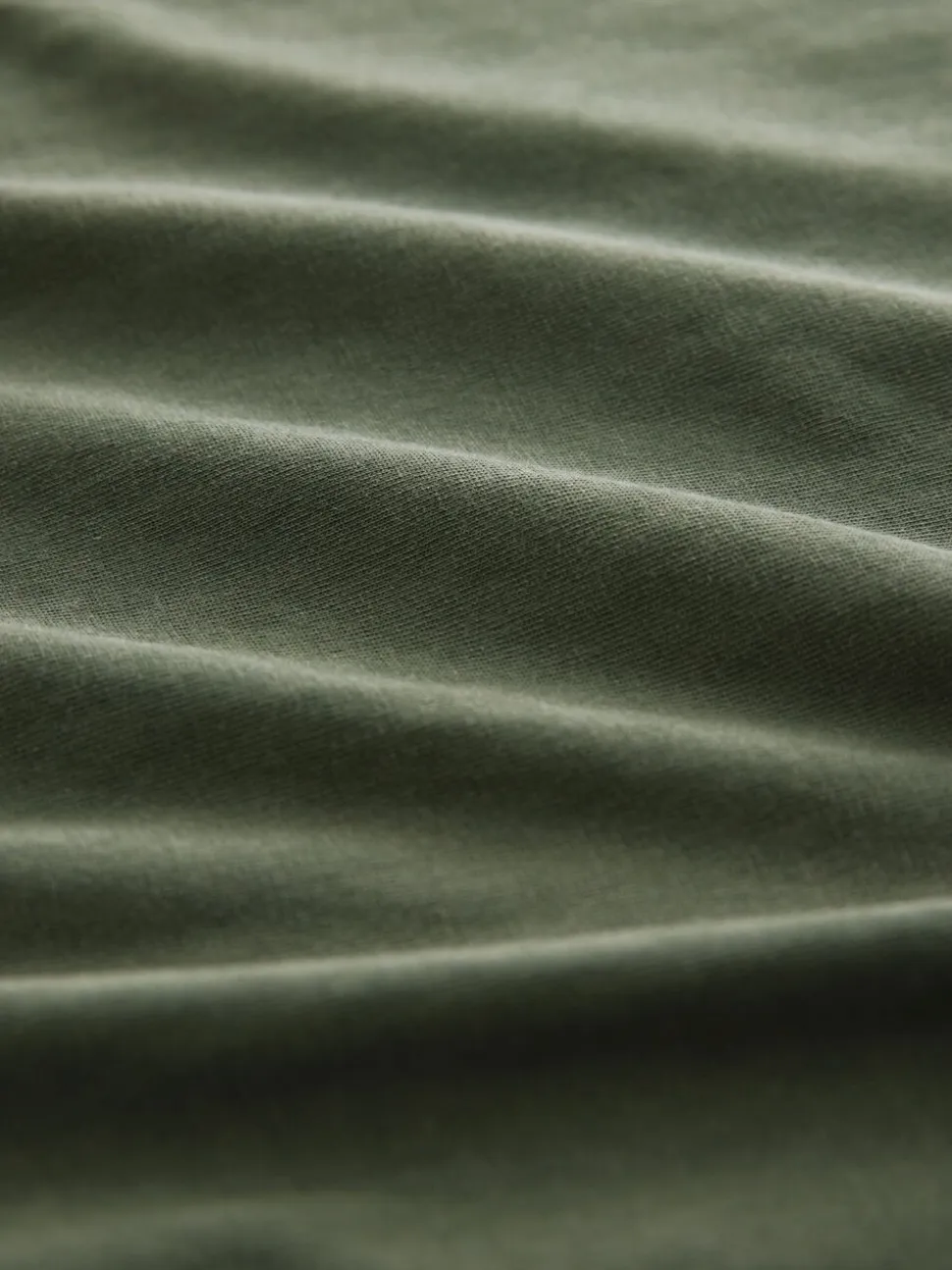Washed Khaki Green Jersey Sarong Tie T-Shirt Dress