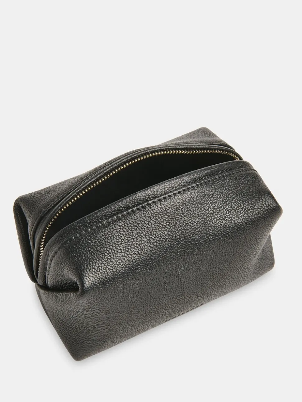 Whistles Black Ria Mini Leather Zip Pouch