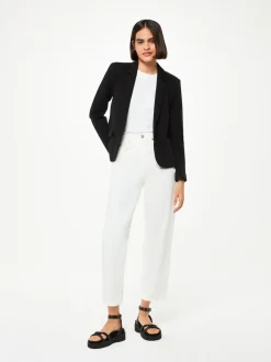 Whistles Black Slim Jersey Jacket