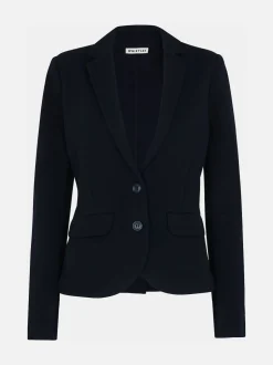 Whistles Blue Slim Jersey Jacket