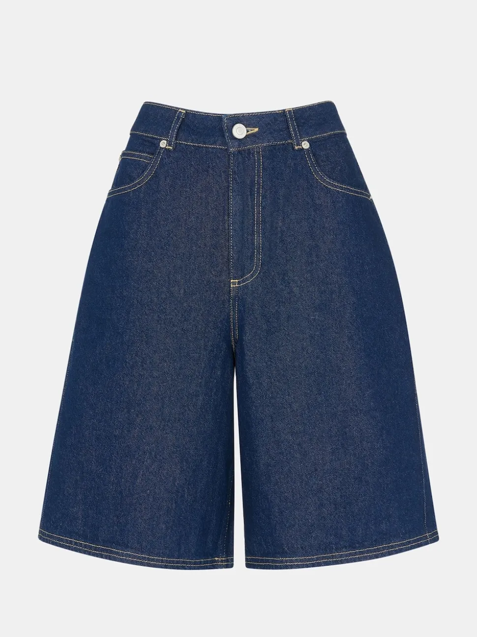 Whistles Dark Denim 100% Cotton Authentic Knee Length Shorts