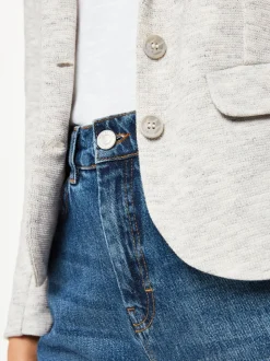Whistles Grey Slim Jersey Jacket