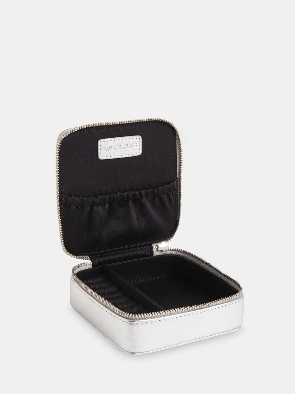 Whistles Silver Aelia Jewellery Box Purse