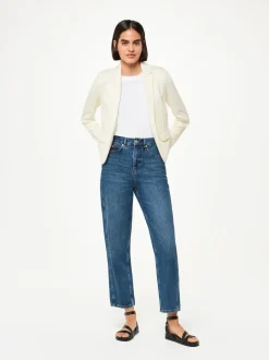 Whistles White Slim Jersey Jacket