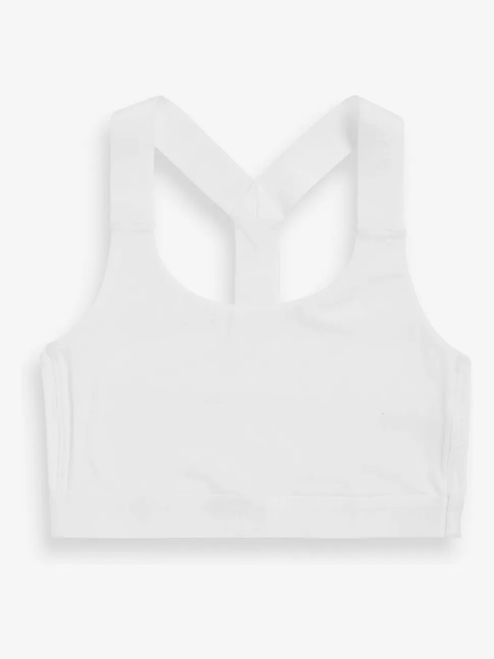 White Active Sports Low Impact Ultimate Comfort Crop Top