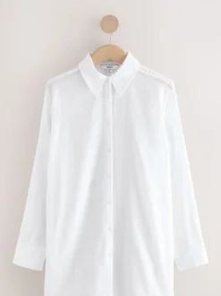 White Beach Cover-Up Shirt